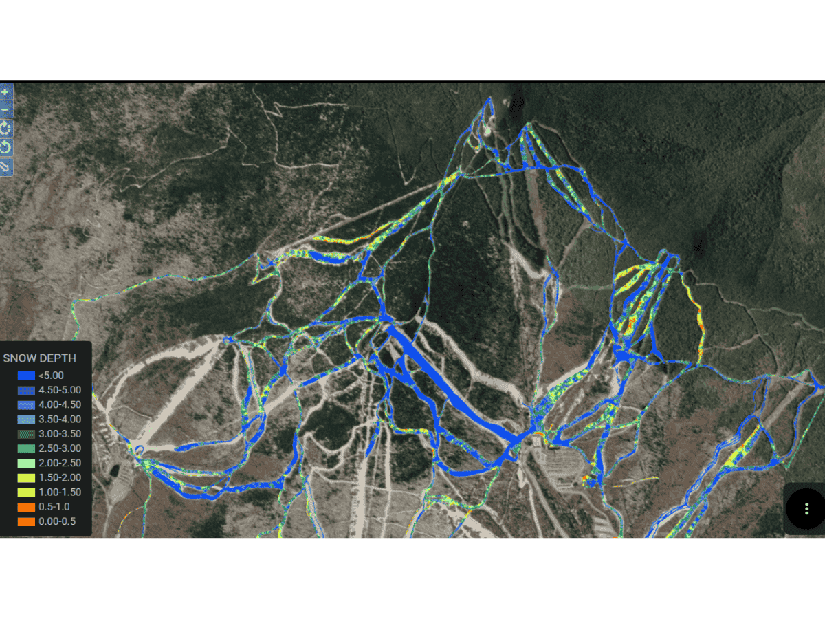 Snow depth across Killington Resort