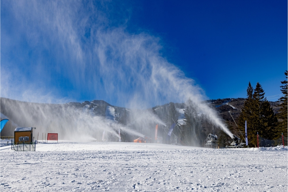 Snowmaking demonstration during NSAA Eastern Winter Conference at Killington from Tuesday, February 3rd